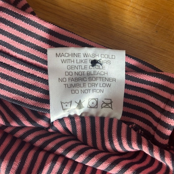 Southern Point Co XXL Short Sleeve Polo Shirt Stretch Golf Stripes Men Pink Navy - Picture 8 of 8